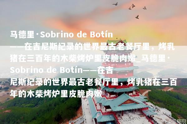 马德里·Sobrino de Botín——在吉尼斯纪录的世界最古老餐厅里，烤乳猪在三百年的木柴烤炉里皮脆肉嫩_马德里·Sobrino de Botín——在吉尼斯纪录的世界最古老餐厅里，烤乳猪在三百年的木柴烤炉里皮脆肉嫩