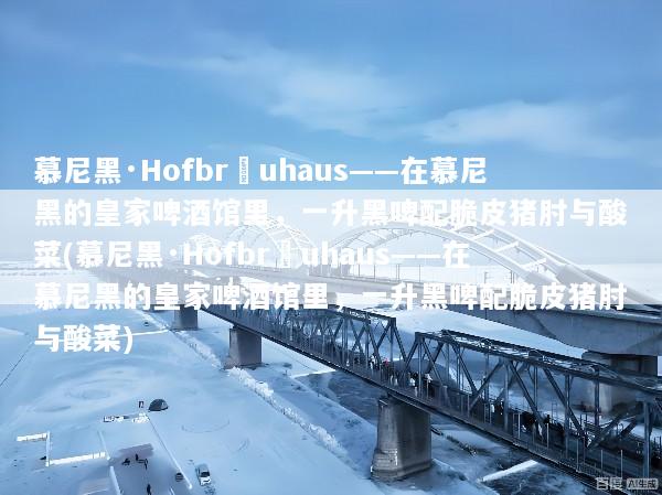慕尼黑·Hofbräuhaus——在慕尼黑的皇家啤酒馆里，一升黑啤配脆皮猪肘与酸菜(慕尼黑·Hofbräuhaus——在慕尼黑的皇家啤酒馆里，一升黑啤配脆皮猪肘与酸菜)
